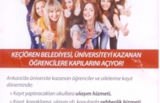 ANKARA'DA ÜNİVERSİTEYE YERLEŞENE ÜCRETSİZ ULAŞIM...