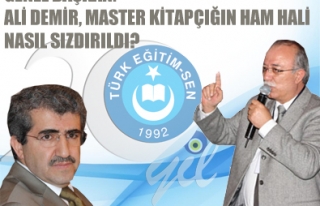 ALİ DEMİR ; MASTER KİTAPÇIĞININ HAM HALİ NASIL...