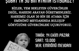 ÖĞRETMENLER ŞUBATTA ATAMA İSTİYOR !