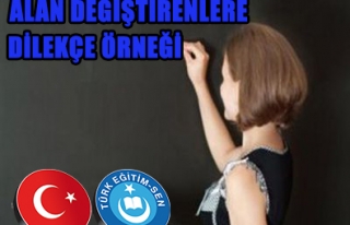 ALAN DEĞİŞTİRENLERE DİLEKÇE ÖRNEĞİ