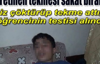 ÖĞRETMEN ÖĞRENCİYİ SAKAT BIRAKTI 