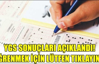 YGS SONUÇLARI AÇIKLANDI 