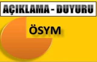 ÖSYM 2013 YGS KONTENJANLARINI AÇIKLADI 