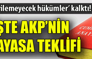 ANAYASA TEKLİFİNİ MECLİSE SUNDU...