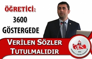 Öğretici: 3600 Ek Göstergede Verilen Sözler Tutulmalıdır