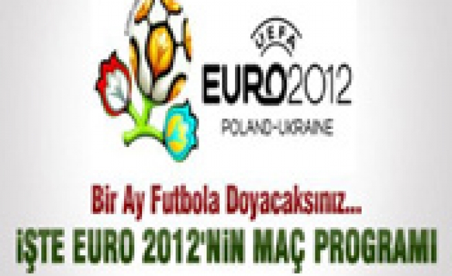 İŞTE EURO 2012 MAÇ PROĞRAMI VE SONUÇLARI !