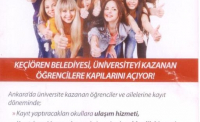 ANKARA'DA ÜNİVERSİTEYE YERLEŞENE ÜCRETSİZ ULAŞIM VE KONAKLAMA İMKANI !