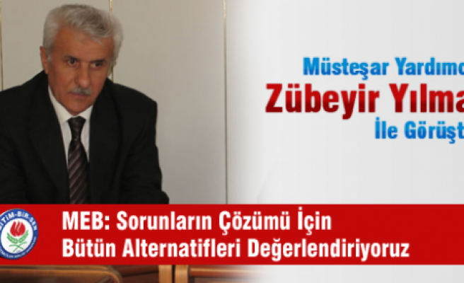 MEB  : EŞ DURUMU SORUNUNU ÇÖZÜMÜ İÇİN BÜTÜN ALTERNATİFLERİ DEĞERLENDİRİYORUZ.