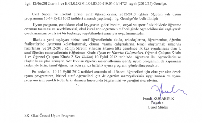 MEB, OKUL ÖNCESİ VE BİRİNCİ SINIFLARIN UYUM PROĞRAMINI AÇIKLADI. 5 GÜN ÖĞRENCİLER NE YAPACAK ?