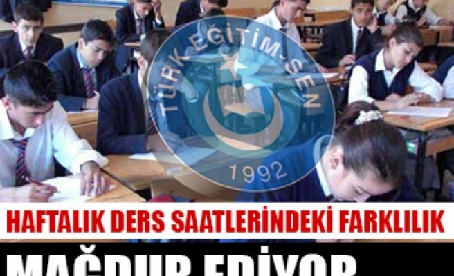 HAFTALIK DERS SAATLERİNDEKİ FARKLILIK MAĞDUR EDİYOR...