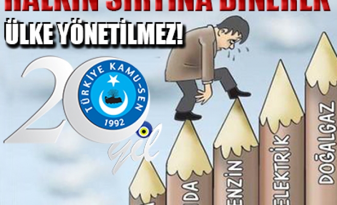 HALKIN SIRTINA BİNEREK ÜLKE YÖNETİLEMEZ