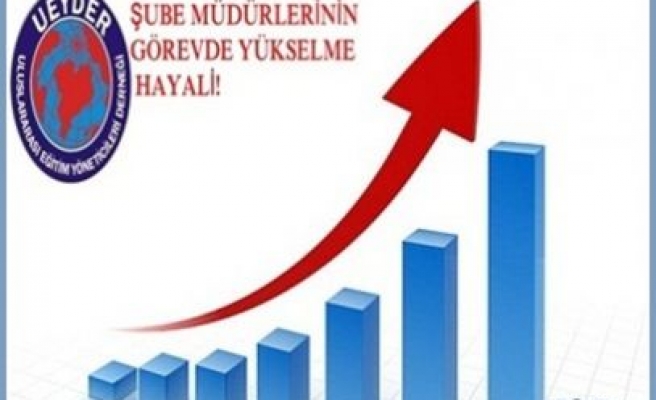 ŞUBE MÜDÜRLERİNİN GÖREVDE YÜKSELME HAYALİ 