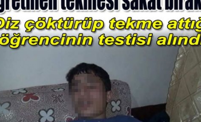 ÖĞRETMEN ÖĞRENCİYİ SAKAT BIRAKTI 