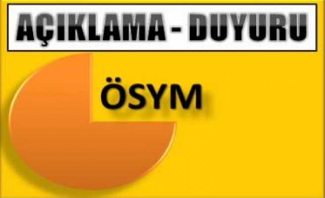 ÖSYM 2013 YGS KONTENJANLARINI AÇIKLADI 