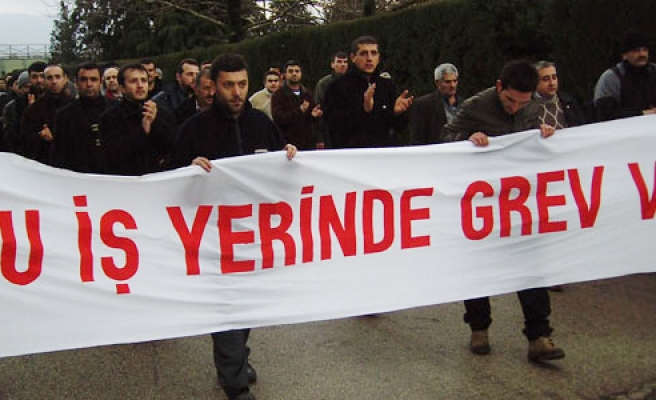 115 BİN ÇALIŞAN GREVE GİDİYOR 