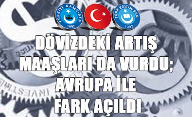 DÖVİZDEKİ ARTIŞ MAAŞLARI VURDU ...