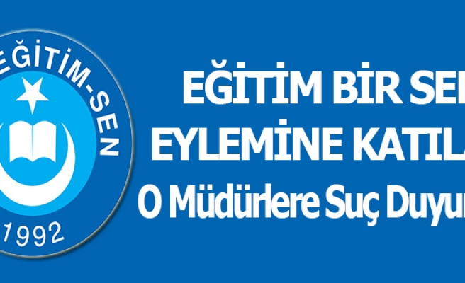 TÜRK EĞİTİM-SEN: YÖNETİCİ OLMA ŞUURUNDAN YOKSUN MÜDÜRLERE SUÇ DUYURUSU