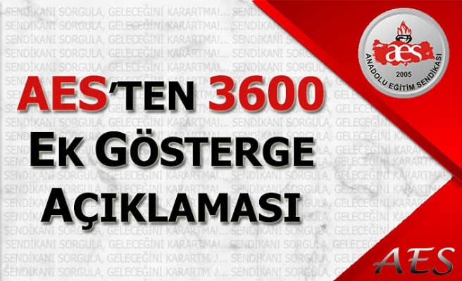 AES’ten 3600 Ek Gösterge Açıklaması