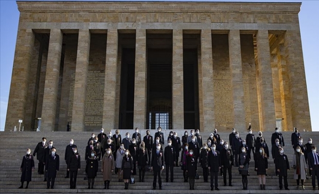 Milli Eğitim Bakanı Ziya Selçuk: 81 İlden Gelen Öğretmenlerle Anıtkabir'i Ziyaret Etti